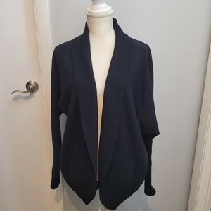 MPG Classic Black Open Cardigan